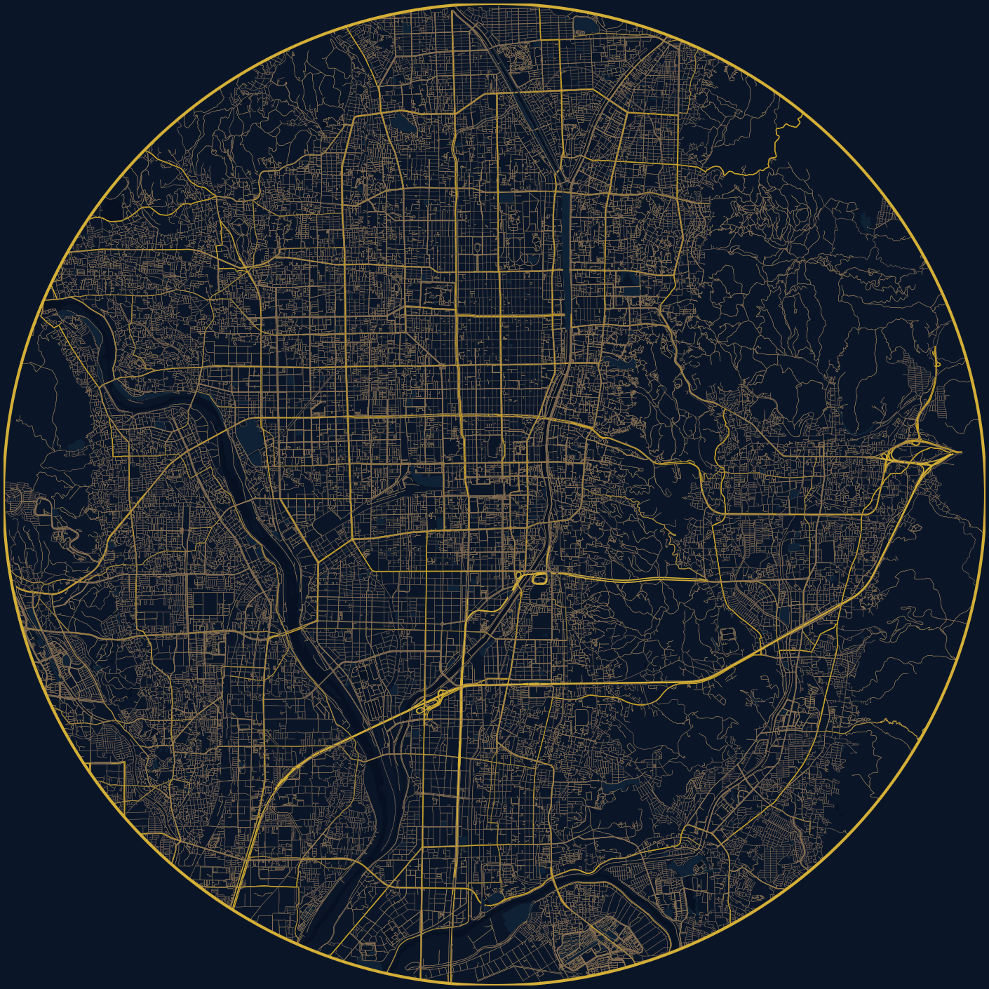 Circular Map Layout Showcase